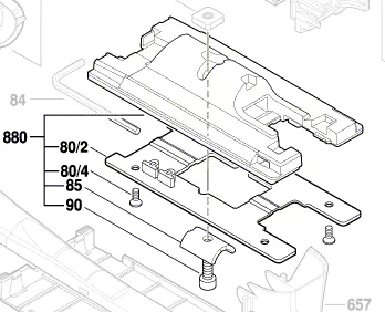 Plaque d´embase GST 150 BCE / GST 150 CE BOSCH